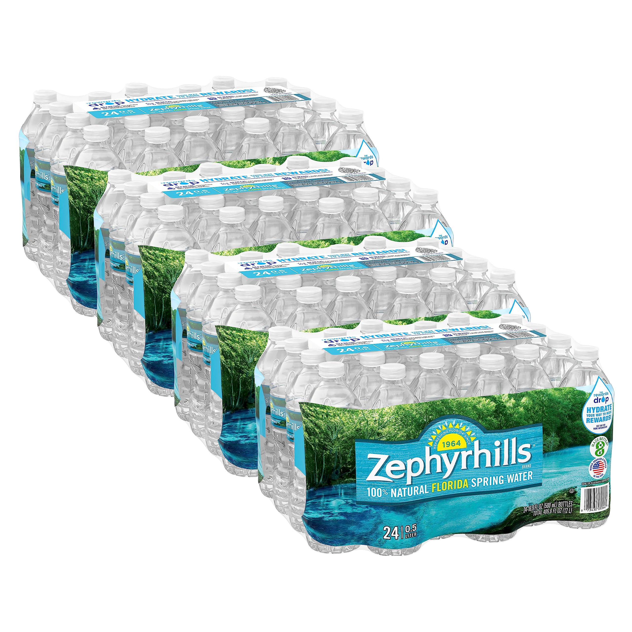 Amazon.com: Zephyrhills Spring Water, 16.9 oz Plastic Bottles, 24